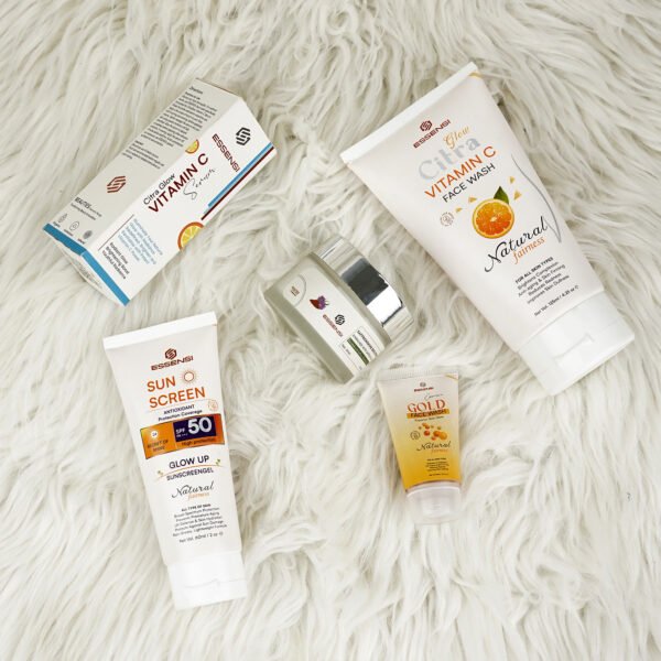 Beauty Box : Vitamin C Serum + Vitamin C Facewash + Sunblock SPF 50 + Saffronshine Beauty Cream - Image 2