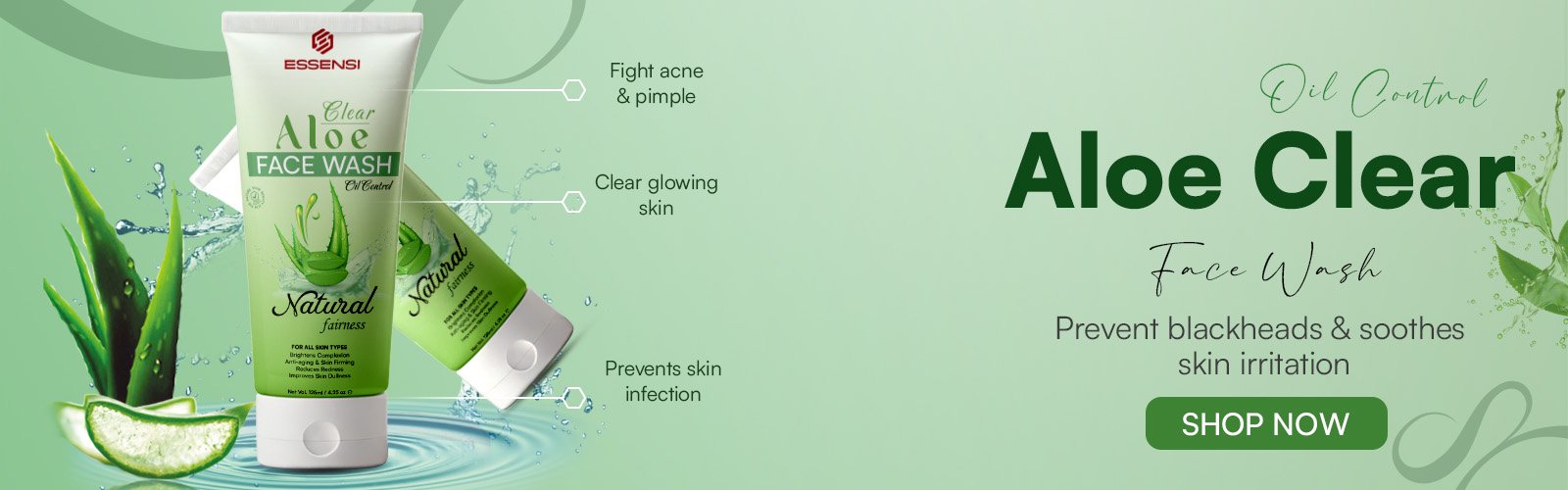 Aloe clear face wash